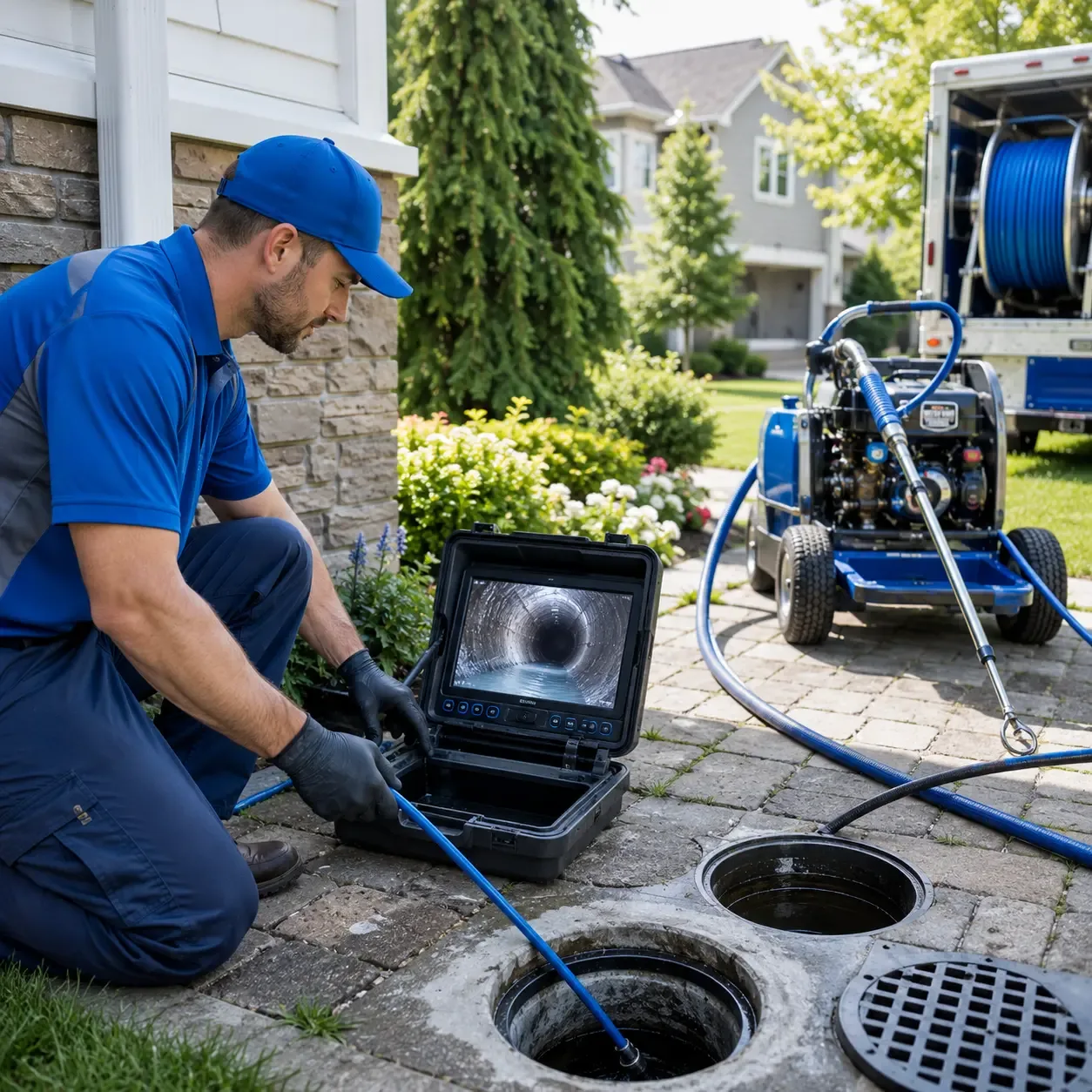 Outdoor drain cleaning professionals serving Red Rock, TX